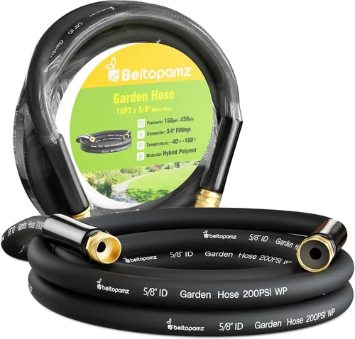 Vista 17 de Beitopamz Manguera de jardín corta de 1 pie x 5/8 pulgadas hembra a hembra, conector extensor de manguera de agua pequeña resistente, conexiones sin