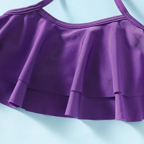 Vista 5 de LYSMuch Traje de baño para niñas pequeñas, traje de baño de 3 piezas con sombrero