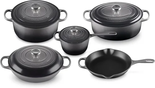 Vista 12 de Le Creuset Juego de utensilios de cocina de hierro fundido esmaltado, 5 piezas, Artichaut
