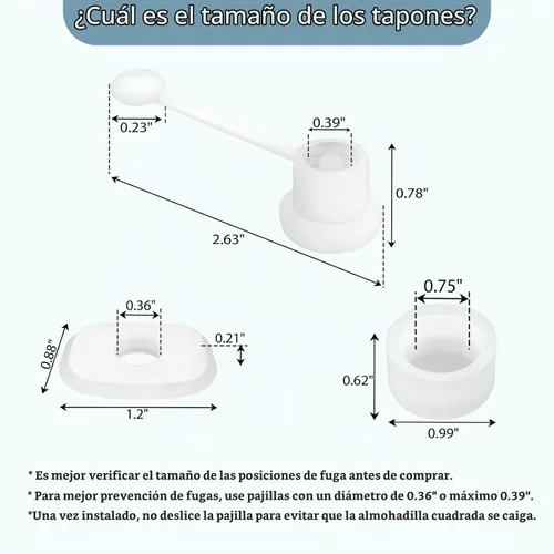 Vista 7 de Juego de 2 tapones antiderrames para vaso Stanley Cup de 20 onzas, 30 onzas, 40 onzas, 64 onzas, accesorios a prueba de fugas para vaso Stanley