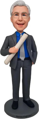Vista 7 de Bobblehead personalizada - Figura personalizada para hombres, escultura personalizada hecha a mano de la foto, regalo único para marido, papá