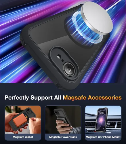 Vista 490 de DIACLARA - Funda transparente compatible con iPhone XR 6.1 pulgadas 2018