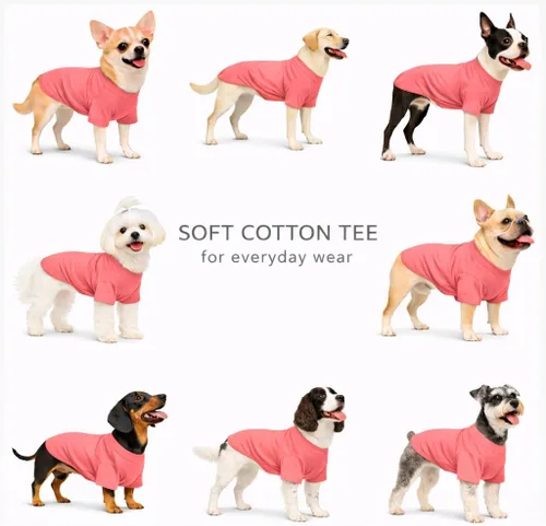 Vista 60 de Lovelonglong 2019 - Ropa para mascotas, Disfraces para Perro, Ropa Camisetas en blanco para Perros Grande Medianos Pequeños 100% Algodón 18