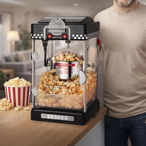 Vista 8 de Great Northern Popcorn Little Bambino 2.5oz Máquina de palomitas de maíz Negro