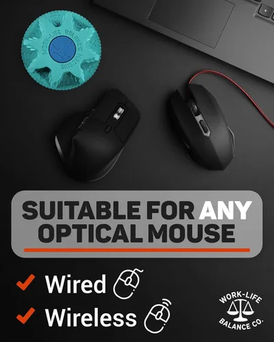 Vista 5 de Jiggler de ratón mecánico indetectable - No requiere USB ni software, mantiene el ratón en movimiento y la computadora despierta - Mover de ratón