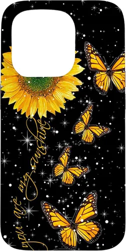 Vista 14 de You are My Sunshine Vintage Sunflower and Monarch Butterfly Case for iPhone 17