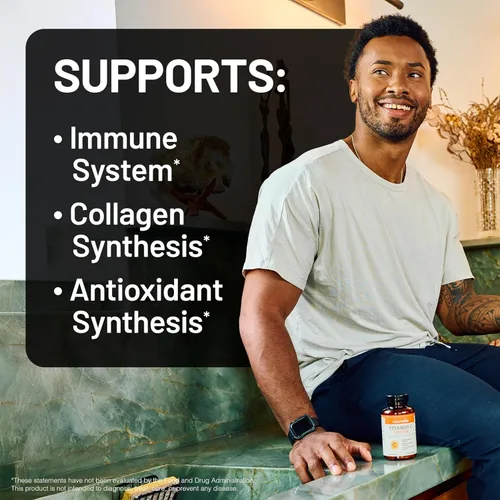 Vista 7 de NatureWise Cápsulas de vitamina C de 1000 mg – Vitamina C vegana extra fuerte para antioxidante diario y apoyo inmunológico – Sin OMG, fabricado