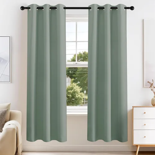 Vista 81 de PONY DANCE Cortinas para Autocaravana de 24 pulgadas de Largo, Cortinas Cortas para Baño y Cocina, Mini Cortinas de Privacidad para Camper
