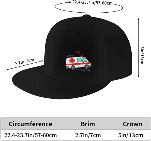 Vista 3 de Gorras de béisbol para hombres y mujeres, sombrero de camionero ajustable, sombrero de vaquero, Wee Woo Ambulancia Amr Divertido Ems Emt Paramédico2