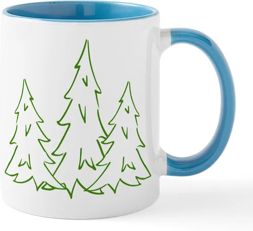 Vista 7 de CafePress Cardinal In Snowy Tree - Taza de café de cerámica (11 oz)