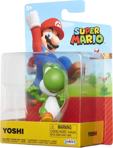 Vista 9 de Super Mario Figura de acción de 2.5 pulgadas corriendo Yoshi juguete coleccionable