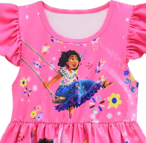 Vista 2 de WNQY Girls Princess Dress Up for Cosplay Costume Halloween Fancy Paty Dresses