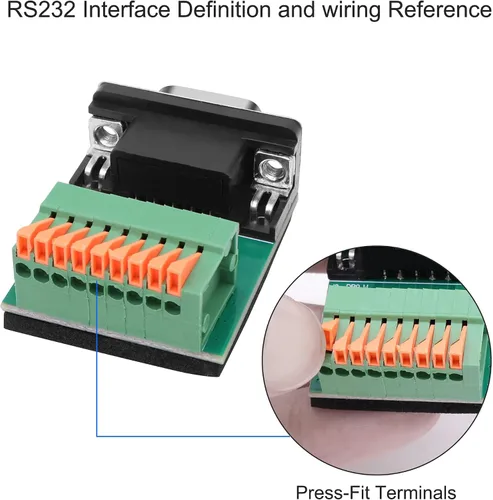 Vista 4 de XMSJSIY DB9 Adaptador sin soldadura RS232 D-SUB Serial a puerto de 9 pines