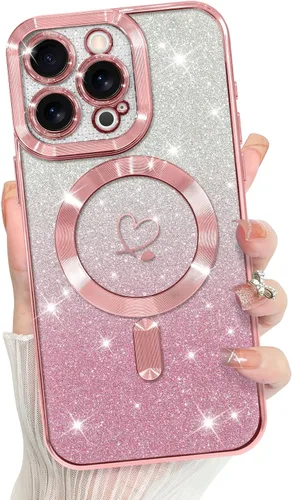 Vista 98 de Bonoma Compatible with iPhone 17 Pro Max Case 2025 Heart Checkered -Gold A cuadros-oro