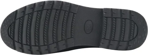 Vista 7 de AHANNIE - Zapatos de vestir clásicos de piel para niños con cordones negros para niños (niño pequeñoniño grande)