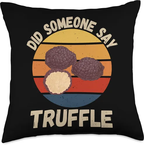 Vista 4 de Vintage Truffle Did Someone Say Truffle Food Lover Throw Pillow