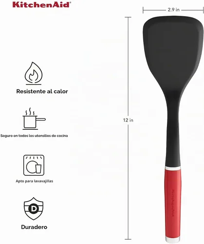 Vista 2 de KitchenAid KE015OHERA - Espátula corta de nylon Classic