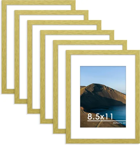 Vista 61 de PEALSN - Juego de 6 portarretratos de 5 x 7 pulgadas para fotos de 4 x 6 pulgadas con paspartú/5 x 7 pulgadas sin paspartú, para montaje en Negro