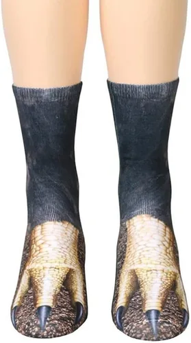 Vista 3 de xywlwoer Calcetines con diseño de pata de animal, divertidos regalos de Navidad, para adultos, hombres, mujeres, adolescentes, niños, regalos