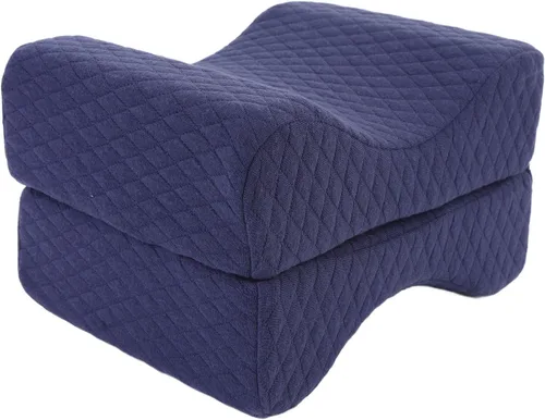Vista 8 de Almohada de rodilla de espuma viscoelástica para personas que duermen de lado, suave cojín ergonómico de elevación curva, alivio del dolor