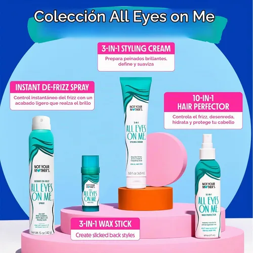 Vista 7 de Not Your Mother's All Eyes On Me - Perfeccionador para el cabello 10 en 1, añade brillo, paquete de 3 6 fl oz Each - Heat Protectant for Hair