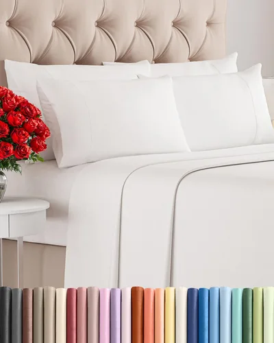 Vista 67 de Juego de sábanas Twin de 4 piezas - Cómodo, transpirable y refrescante - Juego de ropa de cama de lujo de hotel ultrasuave con bolsillos profundos