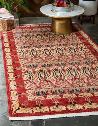 Vista 11 de Unique Loom Edinburgh Collection - Alfombra rectangular (2 pies x 3 pies 1 pulgada, rectangular, azul marino/bronceado)