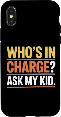 Vista 5 de Who's In Charge? Ask My Kid. Case for iPhone 16