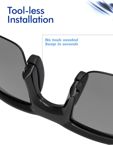 Vista 6 de SAUCER Almohadillas de repuesto para gafas de sol Oakley Commit AV Commit Round(R) OO9086 Sunglass