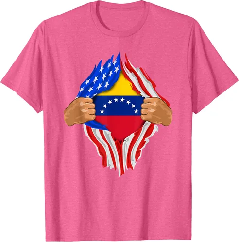 Vista 36 de Camiseta Venezuelan Blood Inside Me Regalo de la bandera de Venezuela, Blanco