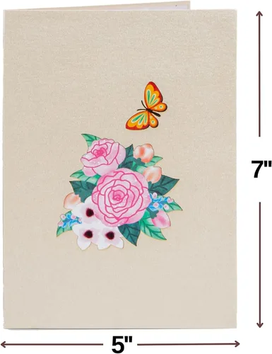 Vista 2 de Paper Love Best Mom Pop Up - Tarjeta de felicitación para el día de la madre hecha a mano en 3D, tarjetas de felicitación para el día de la madre, 5