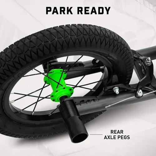 Vista 5 de Mongoose Expo Patinete, manillar estilo BMX y rotor de cable de freno, plataforma ancha para niños, jóvenes, niños y niñas de 6 años en adelante