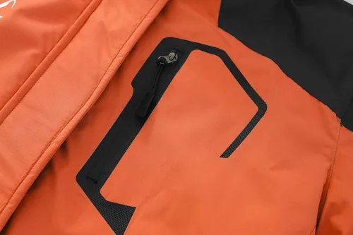 Vista 5 de Spmor Chaqueta de esquí impermeable con capucha para mujer, abrigo de snowboard cálido para invierno