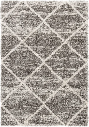 Vista 42 de SAFAVIEH Hudson Shag Collection - Alfombra decorativa de 2 x 3 pies, color beige y marfil, diseño moderno de enrejado, no desprende pelusa