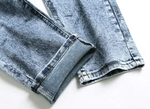 Vista 5 de DSDZ Streetwear - Pantalones vaqueros elásticos para hombre, diseño vintage