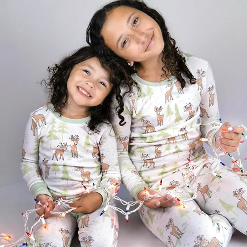 Vista 7 de HonestBaby - Pijama familiar navideña de algodón orgánico