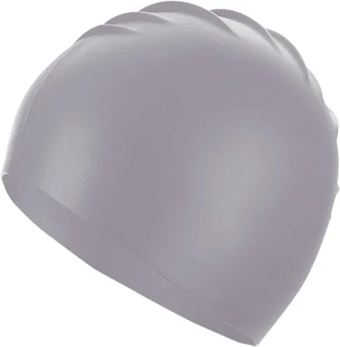 Vista 8 de Uttpll Gorro de natación de silicona impermeable, cómodo gorro de baño, gorro de natación para mujeres y hombres, gorra de baño impermeable