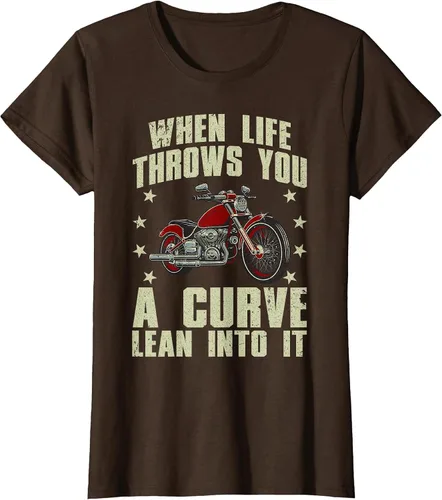 Vista 78 de Funny Motorcycle Racer Design for Men Women Motorcycle Lover T-Shirt Asphalt Grey