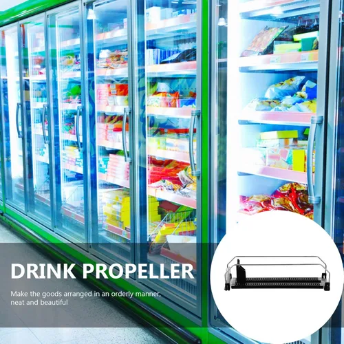 Vista 4 de Hemobllo Organizador de bebidas para nevera, botella de refrigerador, organizador de bebidas, estante de reposición de reposición de bebidas