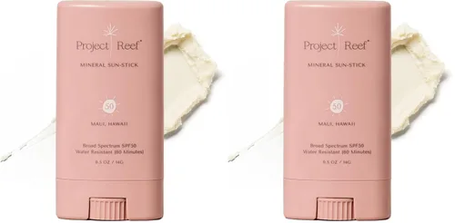 Vista 10 de Project Reef SPF 50 - Protector solar mineral en barra de tamaño compacto, 0.5 onzas Barra SPF50, resistente al agua, cumple con la Ley 104