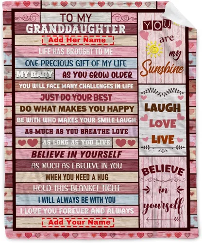 Vista 16 de Manta personalizada con nombre de nieto de la abuela y el abuelo de 40 x 50 pulgadas, regalo personalizado con nombre de niño, manta de baloncesto