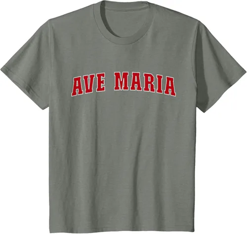 Vista 76 de Ave Maria FL Florida - Camiseta, Negro