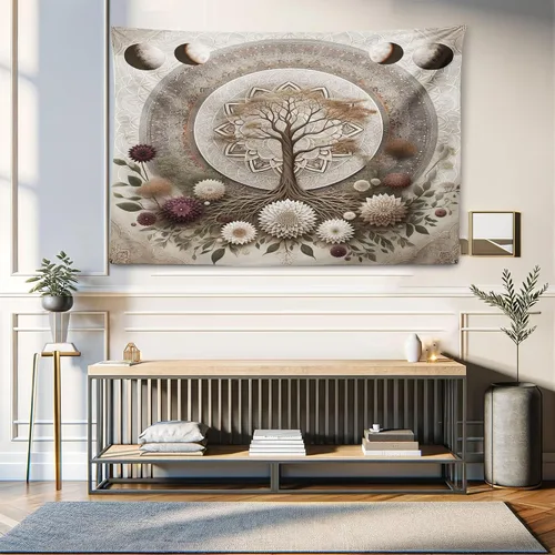 Vista 273 de Ambesonne Tapiz de arte afro, hombre negro fuerte con una corona de trazos impresión de pintura moderna, decoración de tela para colgar en la pared