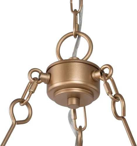 Vista 6 de Uolfin Candelabro de rueda de carro, moderno, grande, de 26.5 pulgadas, con 6 candelabros blancos para cocina, sala de estar y dormitorio