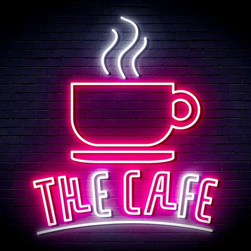 Vista 7 de ADVPRO Coffee – The Cafe Extra-Large Ultra-Bright LED Neon Sign - Blue & Red - st16s54-fn-j0026-br