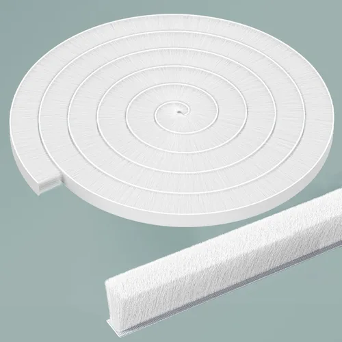 Vista 8 de Burlete autoadhesivo gris insonorizante de 33 pies para puertas y ventanas, 0.4 pulgadas de ancho x 0.2 pulgadas de grosor