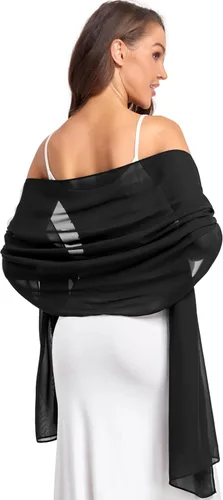 Vista 24 de Chales/mantones de gasa suave para vestidos, accesorios de mujer