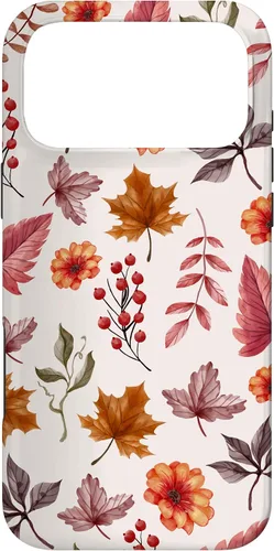 Vista 22 de Halloween Pattern Fall Leaves Pattern - Autumn Season Case for iPhone 17