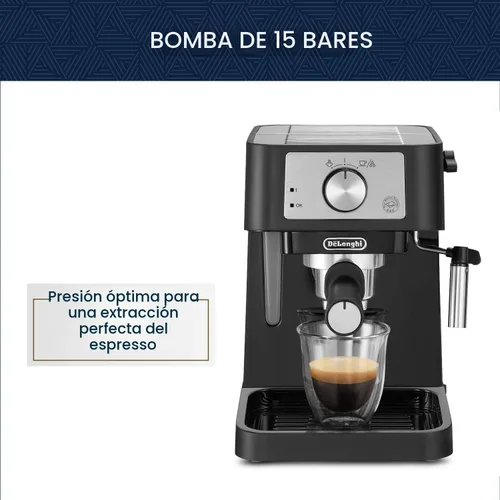 Vista 5 de De'Longhi Stilosa - Máquina compacta de café expreso, espumador de leche