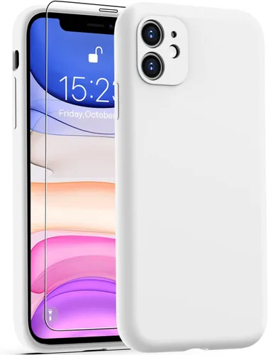 Vista 29 de Goodon Funda para iPhone 11 Pro con protector de pantalla - Protección mejorada de la cámara - Forro de microfibra suave - Funda protectora